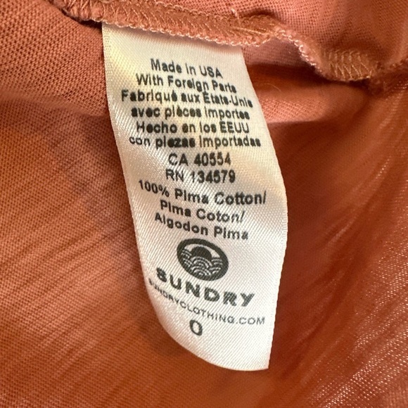 Sundry Sleeveless Pima Cotton Muscle Tee Tank Colorful Stripes - Picture 5 of 7